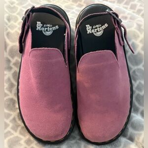 Dr. Martens Zebag Mules Light Purple Suede M8 W9 EU41 EXCELLENT CONDITION 💜